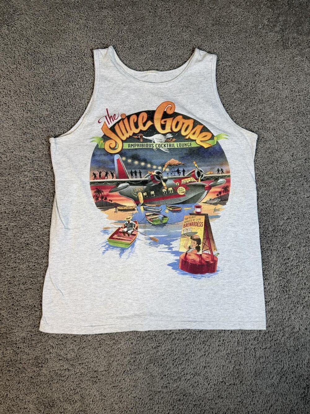 Vintage 1996 Caribbean Soul Shirt Mens M The Juice Goose Cocktail Lounge